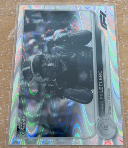 2024 Topps Chrome #179 Charles Leclerc Scuderia Ferrari Black & White RayWave — front