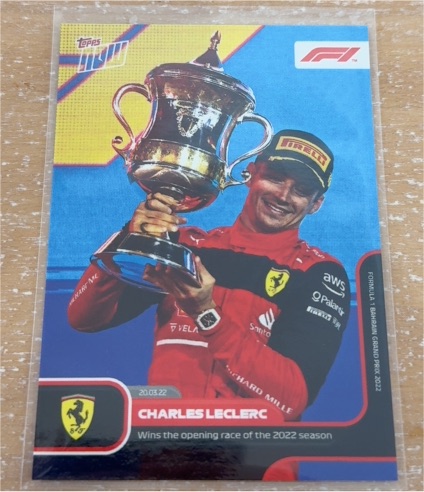 2022 Topps Now Formula 1 #1 Charles Leclerc — front