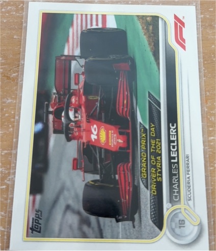 2022 Topps Formula 1 Grand Prix Driver of the Day #180 Charles Leclerc — front