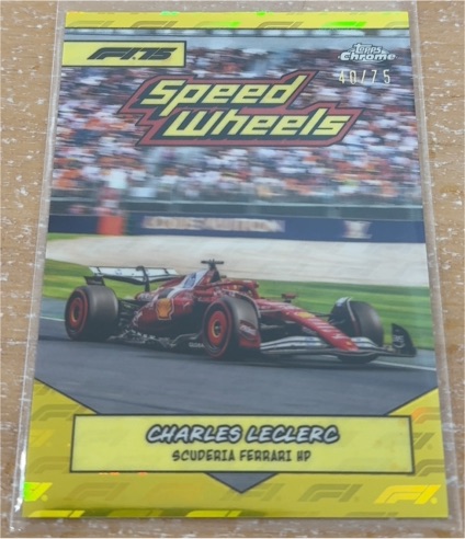 2025 Topps Chrome Formula 1 #75-SF Charles Leclerc Speed Wheels — front