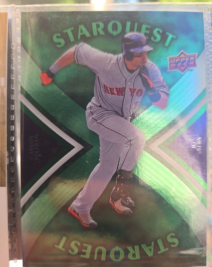 2008 Upper Deck First Edition #SQ-36 Carlos Beltran StarQuest Green — front