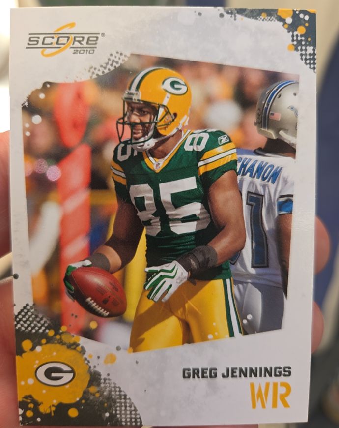 2010 Score #106 Greg Jennings — front