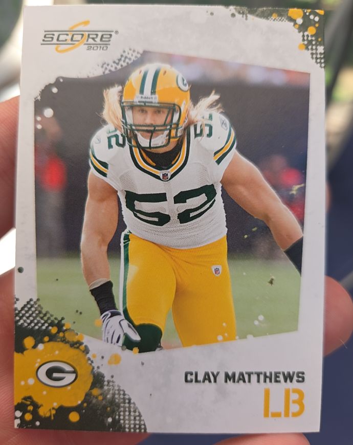 2010 Score #111 Clay Matthews — front