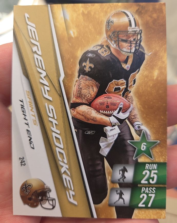 2010 Panini Adrenalyn XL #242 Jeremy Shockey — front