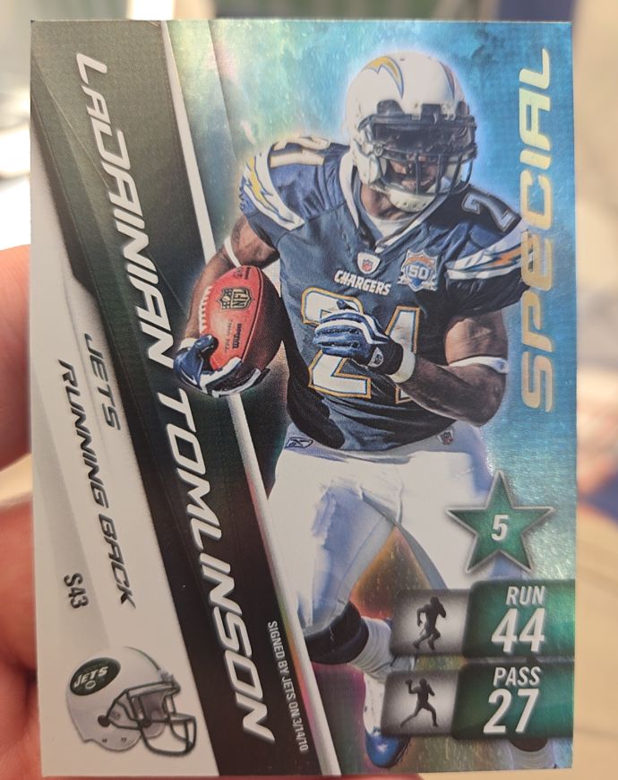2010 Panini Adrenalyn XL Special #S43 LaDainian Tomlinson — front