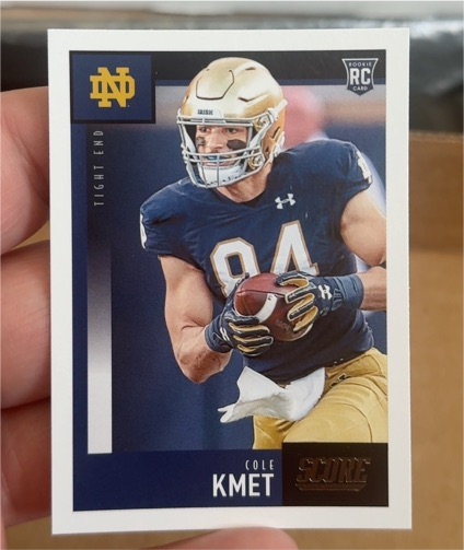 2020 Panini Score #404 Cole Kmet — front