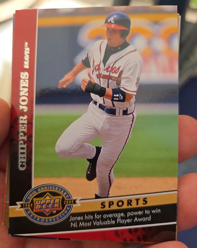 2009 Upper Deck 20th Anniversary #1281 Chipper Jones — front