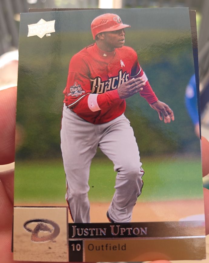 2009 Upper Deck #511 Justin Upton Arizona Diamondbacks — front