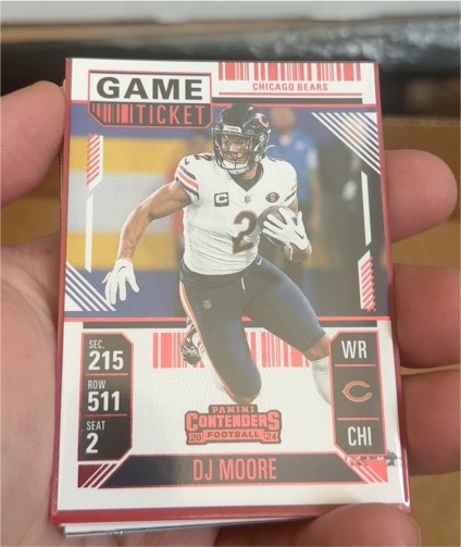 2024 Panini Contenders #18 D.J. Moore — front