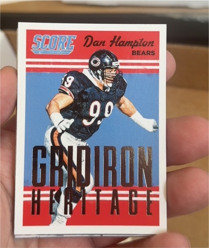 2015 Score #9 Dan Hampton Gridiron Heritage Chicago Bears — front