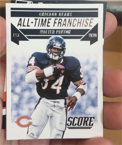2015 Score #1 Walter Payton All-Time Franchise — front