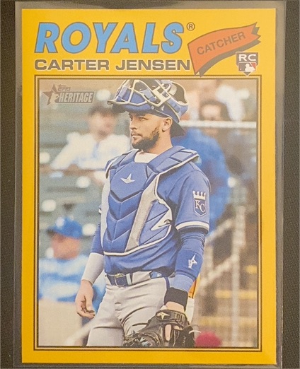 2026 Topps Heritage #199 Carter Jensen — front