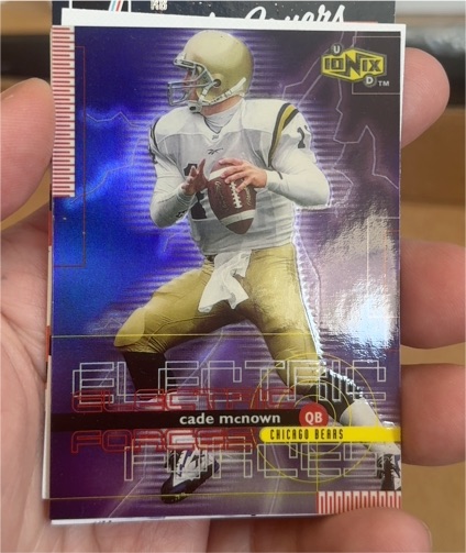 1999 UD Ionix Electric Forces #EF5 Cade McNown — front