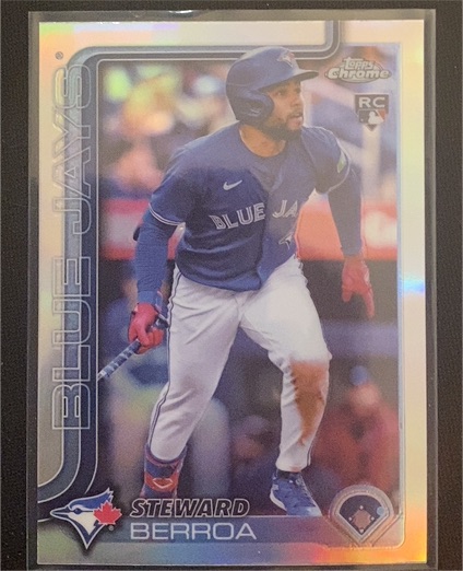 2025 Topps Chrome #163 Steward Berroa — front