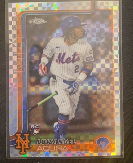 2025 Topps Chrome #56 Luisangel Acuna — front