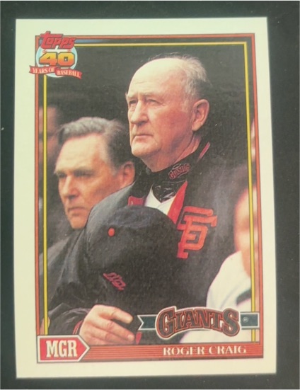 1991 Topps #579 Roger Craig — front