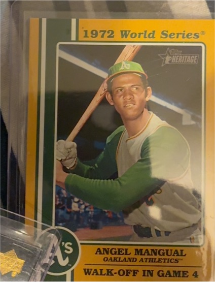 2021 Topps Heritage High Number 1972 World Series Highlights #72WS-6 Angel Mangual — front
