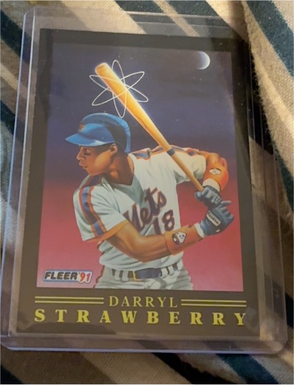 1991 Fleer Pro-Vision #12 Darryl Strawberry — front