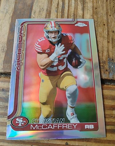2025 Topps Chrome #263 Christian McCaffrey — front
