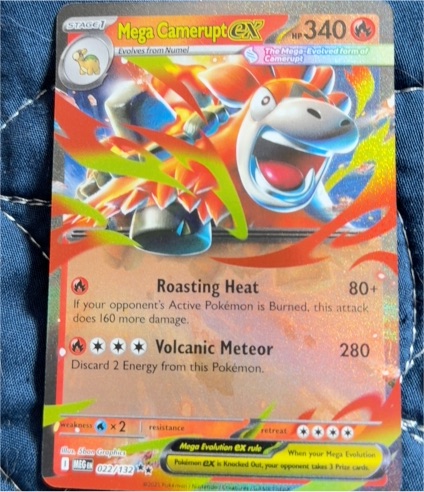 2012 Pokemon Mega Evolution #022 Mega Camerupt ex — front