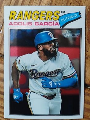 2026 Topps Heritage #384 Adolis García — front
