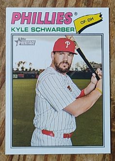 2026 Topps Heritage #159 Kyle Schwarber — front