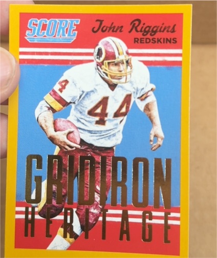 2015 Panini Score Gridiron Heritage #4 John Riggins — front