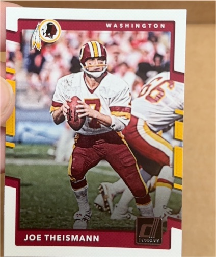 2017 Donruss #198 Joe Theismann Washington Redskins — front