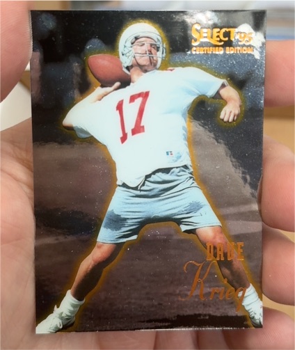 1995 Select Certified Edition #32 Dave Krieg — front