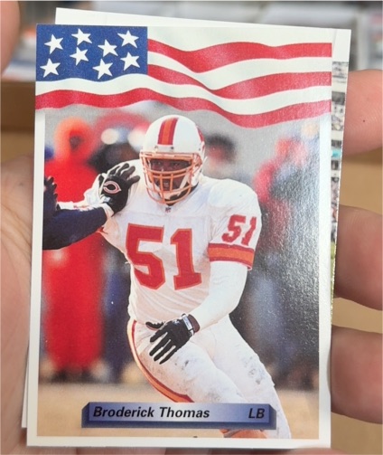 1992 All World #72 Broderick Thomas — front