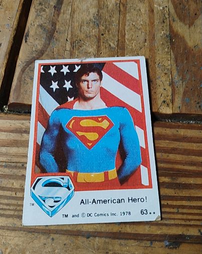 1978 Topps Superman the Movie #63 All-American Hero — front