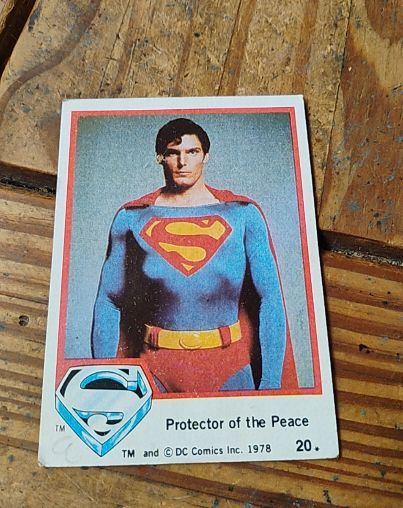 1978 Topps Superman The Movie #20 Protector of the Peace — front