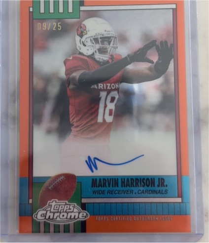 2025 Topps Chrome #1 Marvin Harrison Jr. — front