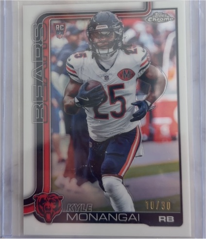 2025 Topps Chrome #382 Kyle Monangai — front