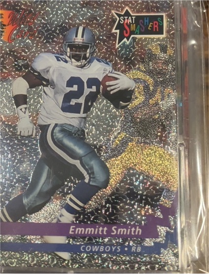 1992 Wild Card Stat Smashers #P-2 Emmitt Smith — front