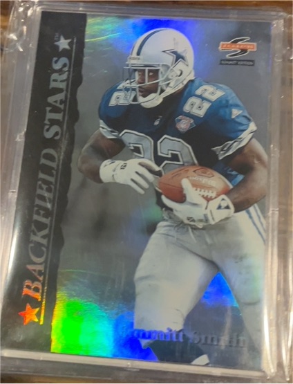 1995 Score Summit Backfield Stars #1 Emmitt Smith — front