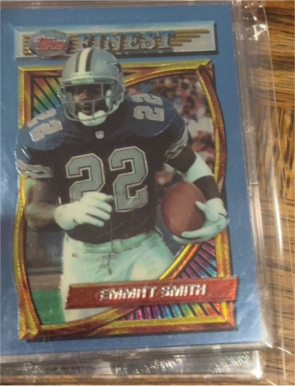 1994 Topps Finest #1 Emmitt Smith — front