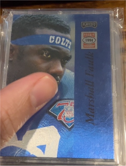 1994 Playoff Rookie Roundup Redemption #4 Marshall Faulk — front