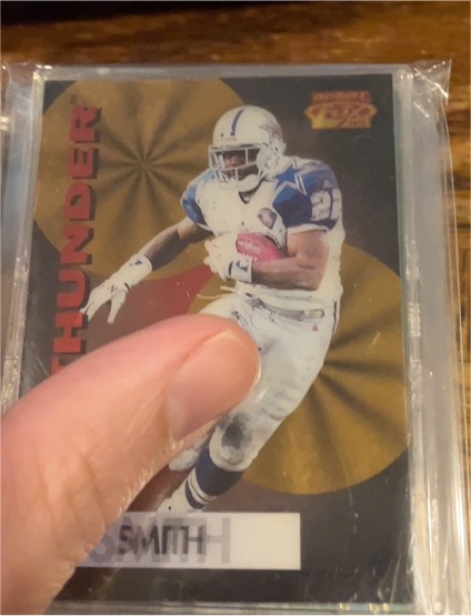 1995 Pinnacle Sportflix Rolling Thunder #1 Emmitt Smith — front