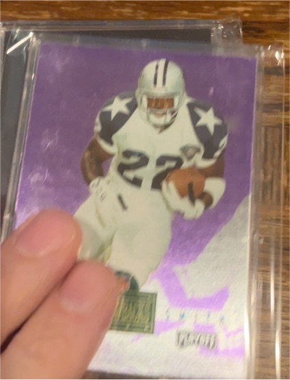 1994 Fleer GameDay Flashing Stars #4 Emmitt Smith — front
