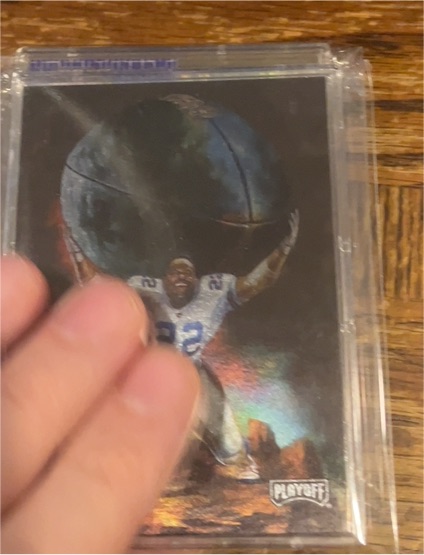 1994 Playoff #1 Emmitt Smith Julie Bell's Fantasy Football — front