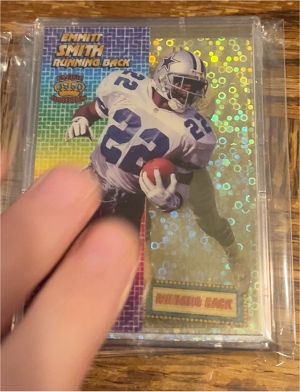 1994 Pacific Crown Collection Crystalline #1 Emmitt Smith — front