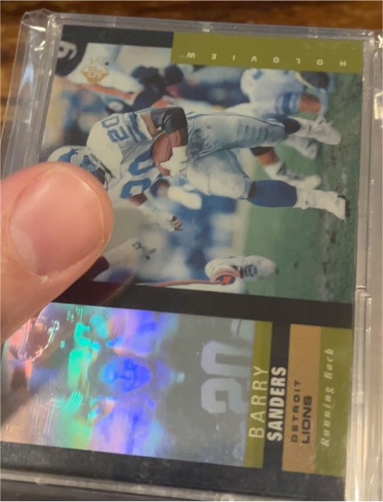 1995 Upper Deck SP #35 Barry Sanders Holoview — front