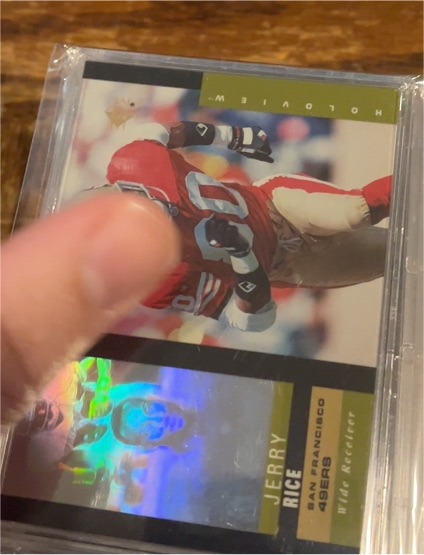 1995 Upper Deck SP #26 Jerry Rice Holoview — front