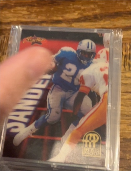 1994 Pinnacle Starflics #184 Barry Sanders — front