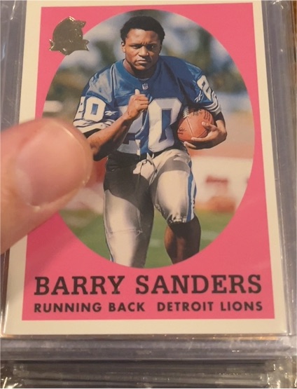 1996 Topps 40th Anniversary #3 Barry Sanders — front