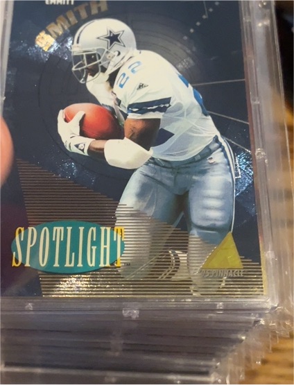 1995 Pinnacle Club Collection Spotlight #1 Emmitt Smith — front