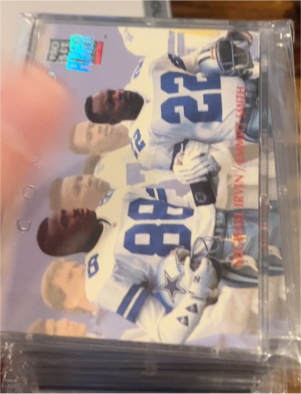 1992 Pro Set Power Combos #5 Michael Irvin & Emmitt Smith — front