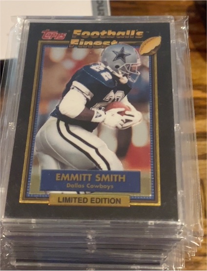 1992 Topps Football's Finest #27 Emmitt Smith — front
