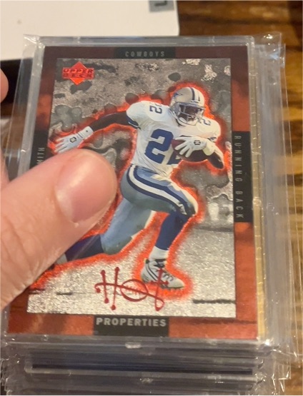 1996 Upper Deck Hot Properties #HT-6 Emmitt Smith / Errict Rhett — front